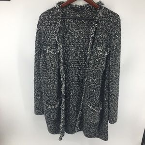 Ann Taylor Black & White Cardigan